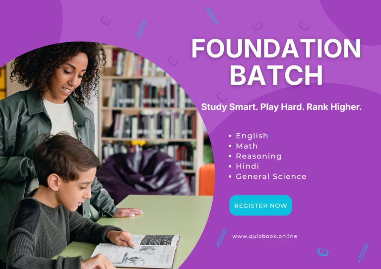 Foundation Batch For Class 6